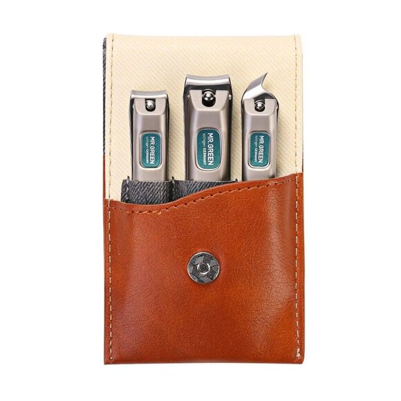 3 pcs Nail Clippers Set Stainless Steel Nail Clippers & Slant EDG Toenail Clippe